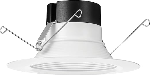 Juno 65BEMW SWW5 90CRI M6 E-Series LED Recessed Downlighting, Baffle Trim, 5-to-6-Inch, 900 Lumens, White