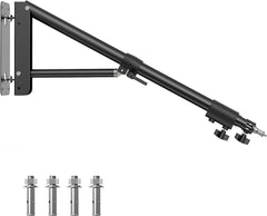 Ring Light Mount - Wall Mount Triangle Boom Arm， 4.3ft/130cm Wall Stand Tirpod Support 180°Flexible Rotation for Studio Video Light, Monolight, Photography, Softbox, Reflector (4.3Ft)