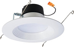 Halo 5-inch and 6-inch LED Retrofit Baffle Downlight, 3000K Soft White Recessed Lighting