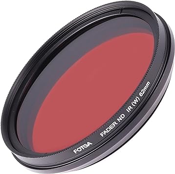 FocusFoto FOTGA 62mm All-in-One Adjustable Infrared IR Pass X-Ray Lens IR Filter, Variable from 530nm to 650nm 680nm 720nm 750nm Optical Glass