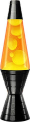 Lava Original Lamp 14.5'' Vinyl Record Grooved Base - Yellow Wax and Orange Liquid - Home Décor Motion Lamp - 2017