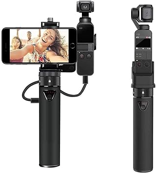 Smatree Portable Osmo Pocket 2 PowerStick(Power Bank) Compatible for DJI Osmo Pocket 2 / DJI Osmo Pocket 1, Handheld Smartphone Holder Mount Bracket for Osmo Pocket Camera