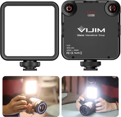 VL-81 LED Video Light w Softbox, Portable Light for Photography Cold Shoe On-Camera Video Lights CRI95+ 3200K-5600K Bi-Color 3000mAh Rechargeable Dimmable Vlog Light for DSLR Camera Gopro