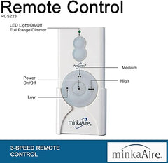 Minka-Aire Hand-Held Remote Control System - White - RCS223