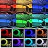 AMKI 16W Fiber Optic Lights,Starlight Headliner Light Kit APP/Remote Control Sound Activated Mode for Car&Home Decoration,Optical Fiber Cable Strands 0.75mm/0.03in 6.5ft/2m 300pcs
