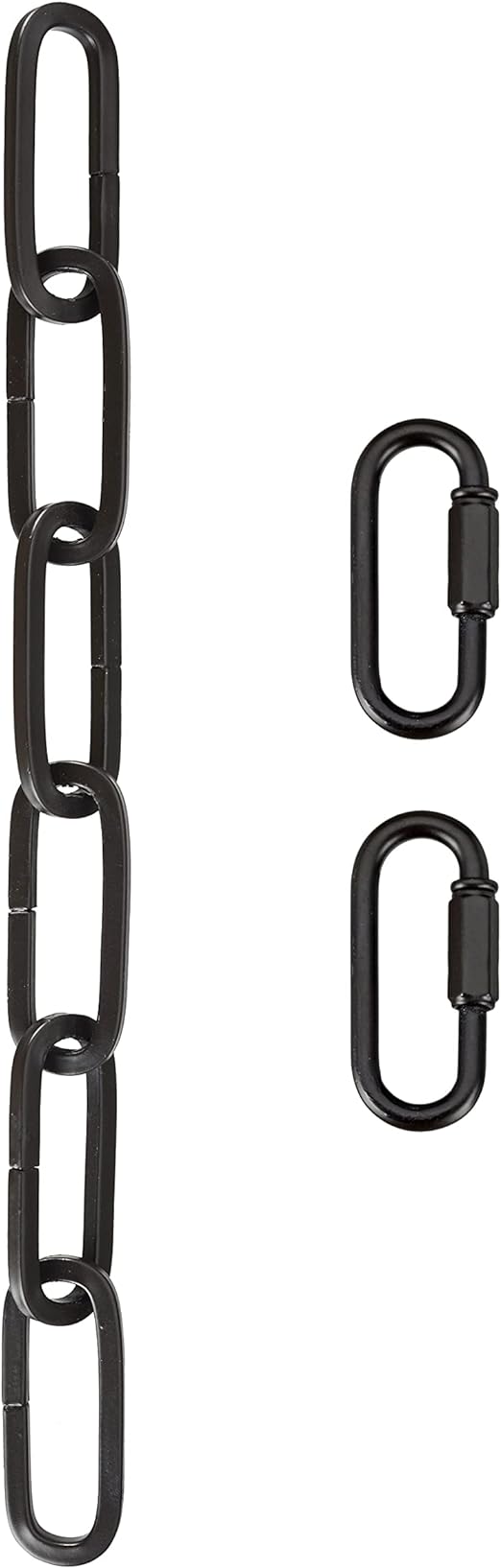 Aspen Creative 21121-05-1, Steel Heavy Duty Chain & Two Quick Link Connector for Lighting Fixture/Swag Light/Plants / 1 Foot, Oil Rubbed Bronze, 8 Gauge