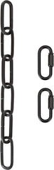 Aspen Creative 21121-05-1, Steel Heavy Duty Chain & Two Quick Link Connector for Lighting Fixture/Swag Light/Plants / 1 Foot, Oil Rubbed Bronze, 8 Gauge