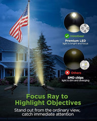 InnoGear Solar Lights for Outside, Solar Lights Outdoor Waterproof Solar Garden Yard Spot Lights Spotlight Pathway Landscape Lighting Wall Light Auto On/Off, Pack of 6 (Warm White)