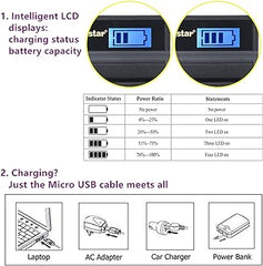 Kastar Battery (X2) & LCD Slim USB Charger for Sony NP-BG1 NPBG1 NP-FG1 NPFG1 and Cyber-Shot DSC-W120 W150 W220 DSC-H3 H7 H9 H10 H20 H50 H55 H70 DSC-HX5V DSC-HX7V DSC-HX9V DSC-HX10V DSC-HX30V