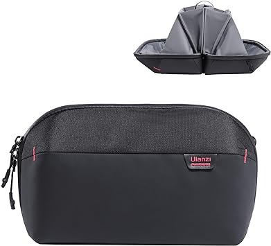 ULANZI Traker Tech Pouch Pro, BP07 Traker Storage Bag 2.5 L, Electronics Organizer, Splash-Resistant Travel Accessory Handle Bag, Gadgets Organizer Pouch, USB Cable Organizer, Travel Friendly -Black