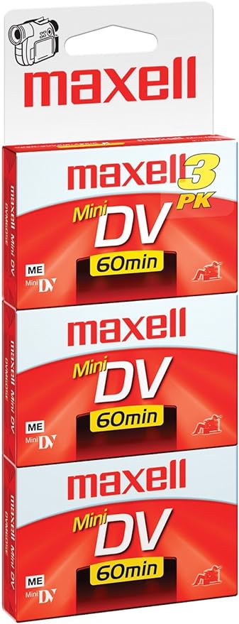 Maxell 298016 Mini Dv Cassettes 3 Count