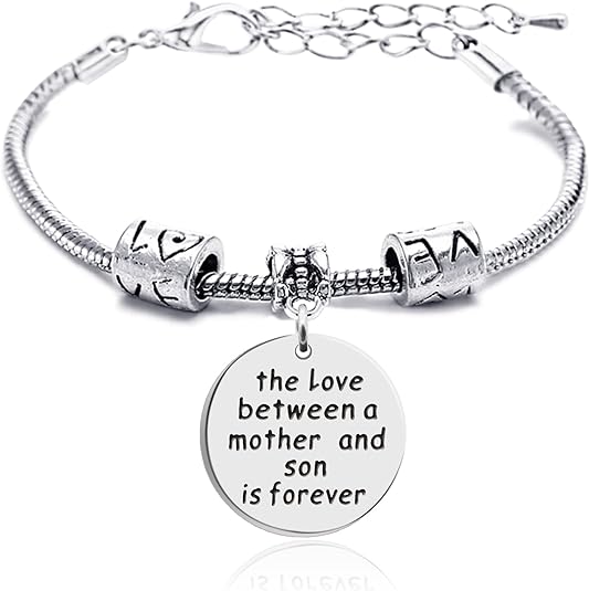 lauhonmin Mother Daughter Mother Son Grandmother Grandson Granddaughter Charm Bracelets Mom Gifts Mother's Day