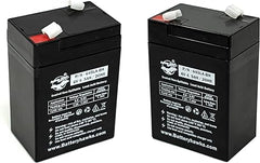 (2 Pack) 6V 4.5AH SLA Sealed Lead Acid Battery UB645 ELB-0604 Battery ELB0604 6V4.5AH for Exit Sign Emergency Light SLA0905 AH 4.0 AMP Hour 120255