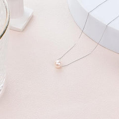 Sereney 10th Birthday Gifts for Girls S925 Sterling Silver Pink Pearl Necklace as Gifts for 10 Year Old Girl, Adjustable Length 10 Birthday Ideas for Girls Trendy 2024