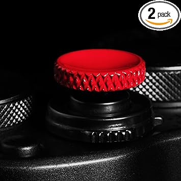 Camera Shutter Button (2 Pack/Red) Upscale and Delicate Soft Shutter Release Button