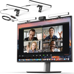 HumanCentric Video Conference Lighting - Webcam Light for Streaming, LED Monitor and Laptop Light for Video Conferencing, Zoom Lighting for Computer, Replaces Ring Light for Zoom Meetings, Double Kit