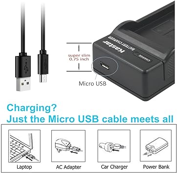 Kastar Battery X2 + Slim USB Charger for Sony NP-BG1 NP-FG1 Battery Sony Cybershot DSC-HX5V, DSC-HX9V, DSC-W30, DSC-W35, DSC-W50, DSC-W55, DSC-W70, DSC-W80, DSC-W290, DSC-H10, H20, H50, H55, H70, H90