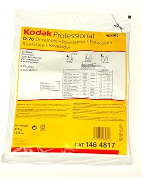 Kodak D-76 Developer Powder, B and W Film 1 Gallon