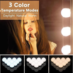 Vanity Lights for Mirror,Premtess Hollywood Style Vanity Lights with 14 dimmable Bulbs,Adjustable Color & Brightness,USB Cable(No Mirror Include)