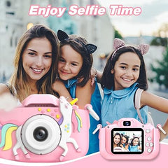 Goopow Kids Camera Toys for 3-8 Year Old Boys,Children Digital Video Camcorder Camera with Cartoon Soft Silicone Cover, Best Chritmas Birthday Festival Gift for Kids - 32G SD Card Included