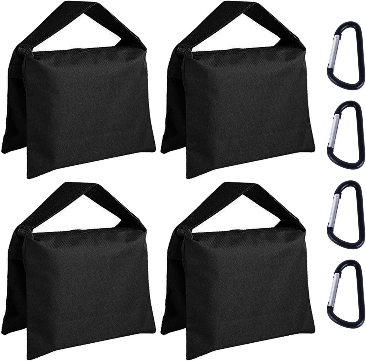 ABCCANOPY Sandbag Photography Weight Bags for Video Stand,4 Packs (Black)