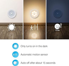 Motion Sensor Lights (Warm White) Closet Light, Wall Light, Stick Anywhere with No Tools, LED Night Lights, Perfect for Staircase, Hallway, Bathroom, Bedroom, Kitchen, Cabinet, Battery Operated Lights