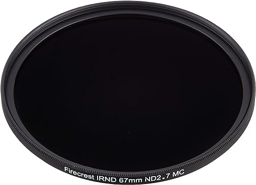 Firecrest ND 67mm Neutral density ND 2.7 (9 Stops) Filter for photo, video, broadcast and cinema production