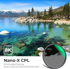 67mm Circular Polarizers Filter, K&F Concept 67MM Circular Polarizer Filter HD 28 Layer Super Slim Multi-Coated CPL Lens Filter (Nano-X Series)