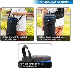 Extra Large Thick Camera Lens Pouch Case for Nikon 180-600mm/600mm F6.3 for Sony 200-600mm Zoom Lens with Reversed Lens Hood & Teleconverte, Camera Lens Carry Bag Fits Lenses Below 5.5x14.6"(D x L)