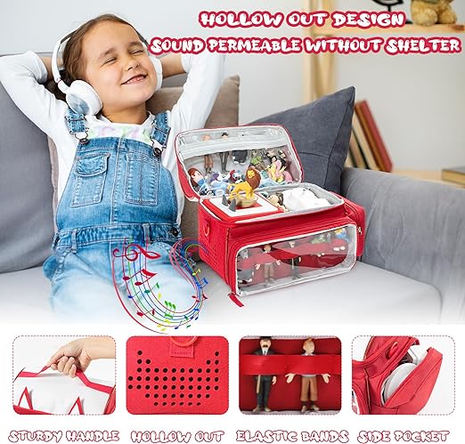 SFYBYHEART Carrying Case for Toniebox, Tonie Figures, Toniebox Starter Set, Tonies Organizer