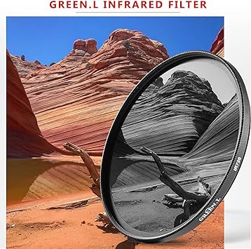 GREEN.L Infrared Filter 58mm IR 720nm X-Ray Filter Optical Glass Filter