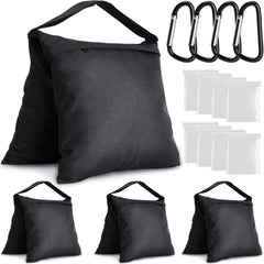 Aimosen 4 Packs Sandbags Weight Bags for Light Stand Photography Video Equipment, Heavy Duty Saddlebag for Backdrop Stand, Photo Tripod, Canopy, Pop up Tent, Umbrella Base, Fishing Chair, Picnic Table