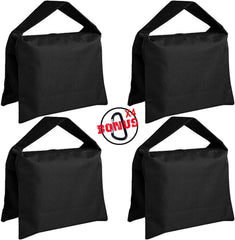 ABCCANOPY Sandbag Photography Weight Bags for Video Stand,4 Packs (Black)