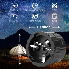 WiFi Telescope Eyepiece Camera - 32GB Wireless Digital Telescope Camera Electronic Eyepiece for 25mm-50mm Scopes, Accessory for Telescopes, 2K Video Recording, 4MP Photos