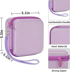 PAIYULE Kids Camera Case for Instant Cameras - Storage Holder Bag Compatible with Digital Video Cameras for Girls and Toddlers - Purple