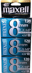 Maxell GX-MP 120 Camcorder Tapes, 3 Pack