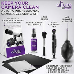 Altura Photo Professional Cleaning Kit for DSLR Cameras and Sensitive Electronics Bundle with 2oz Altura Photo Spray Lens and LCD Cleaner - Camera Accessories & Photography Accessories