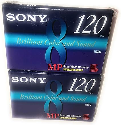 Sony MP 8mm Video Cassette Standard Grade 120 min (2 Pack) Visit the Sony Store