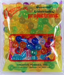 Creative Hobbies® Plastic Lites for Ceramic Christmas Trees, Faceted Globe Light Ornaments, Multi Colors, 100 Piece Pack