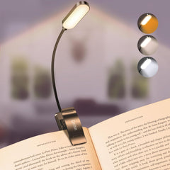 Gritin Luz recargable de 16 LED para leer en la cama, cuidado de los ojos, 3 temperaturas de color, brillo de atenuación continua, 80 horas de funcionamiento, luz ligera y flexible para los amantes de los libros, niños