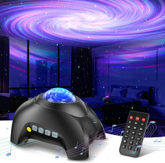 Northern Galaxy Light Aurora Projector with 33 Light Effects, Night Lights LED Star Projector for Bedroom Nebula Lamp, Remote Control, White Noises, Bluetooth Speaker for Parties